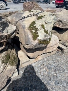 Mossy Fieldstone Boulders — Fieldstone, Wallrock, Broken